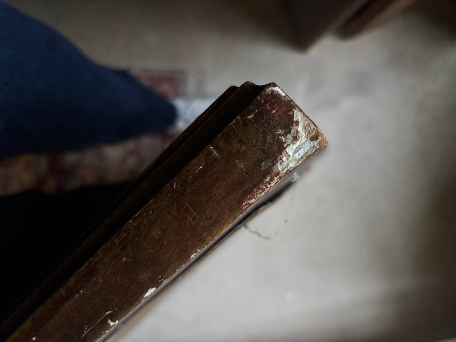 Gilded wooden mirror