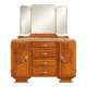 Art Deco hairdresser from the 1930s – Oak, marble, triptych mirror