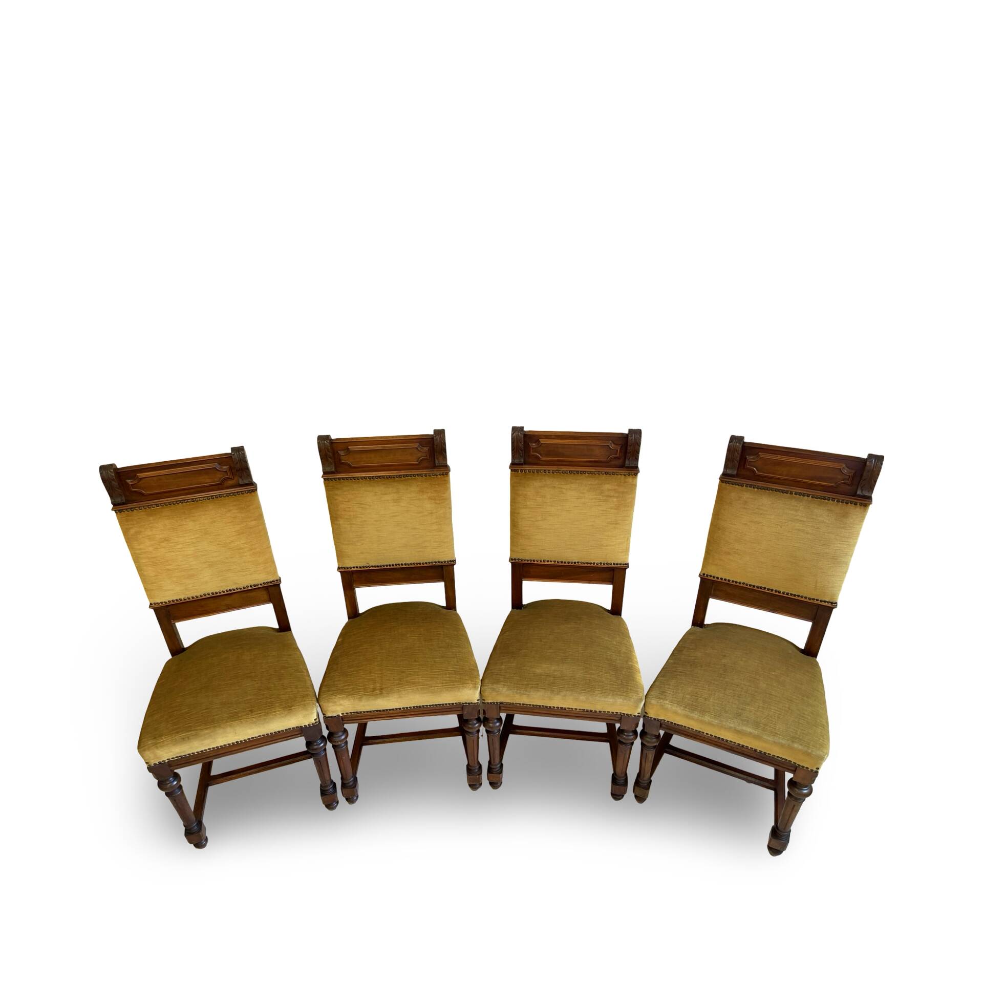 four Victorian dining chairs