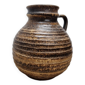 Vintage Stoneware Brown Jug, 1950s