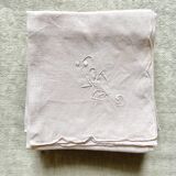 Pink embroidered napkins