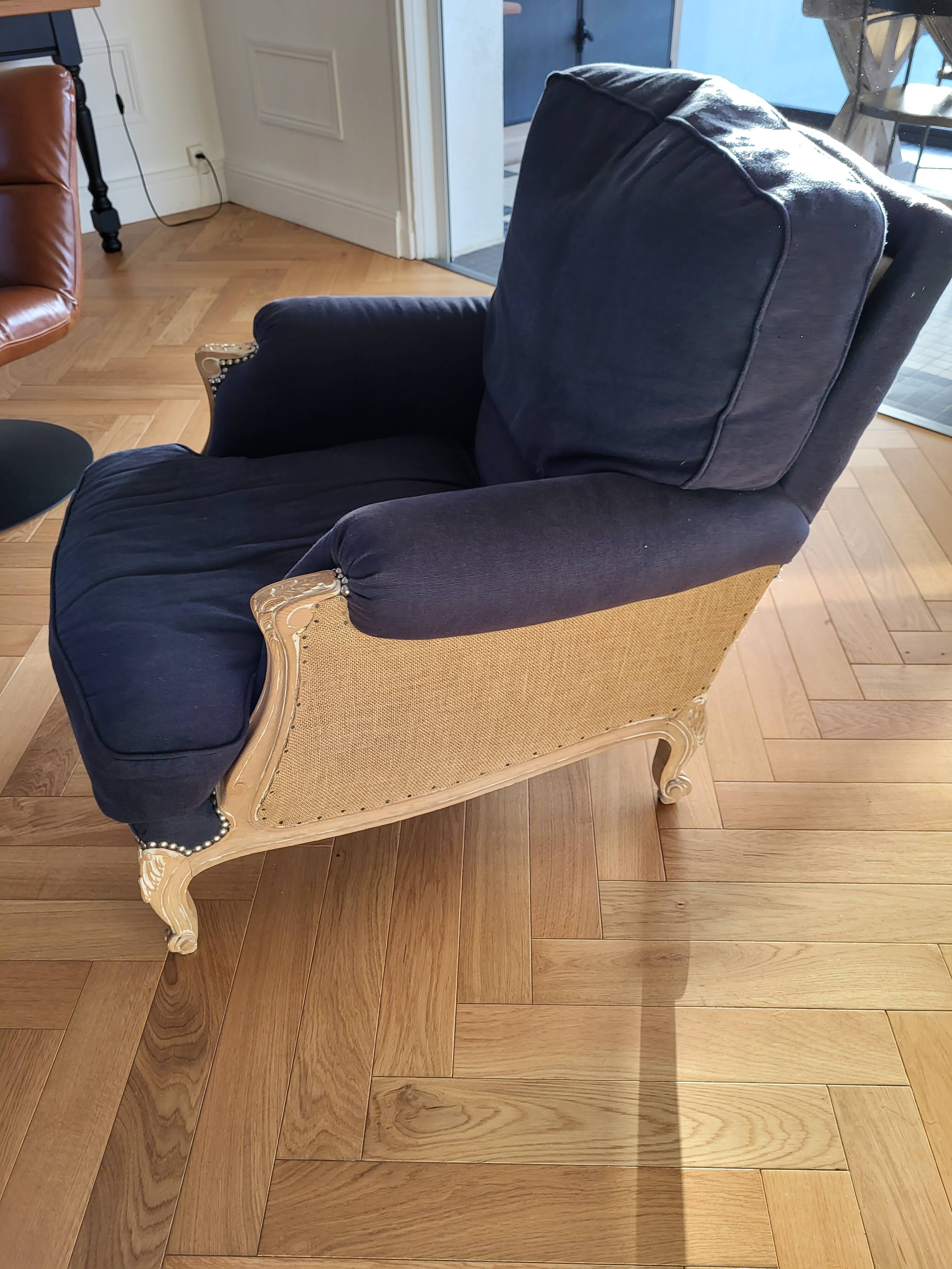 Louis XV style Bergère armchair