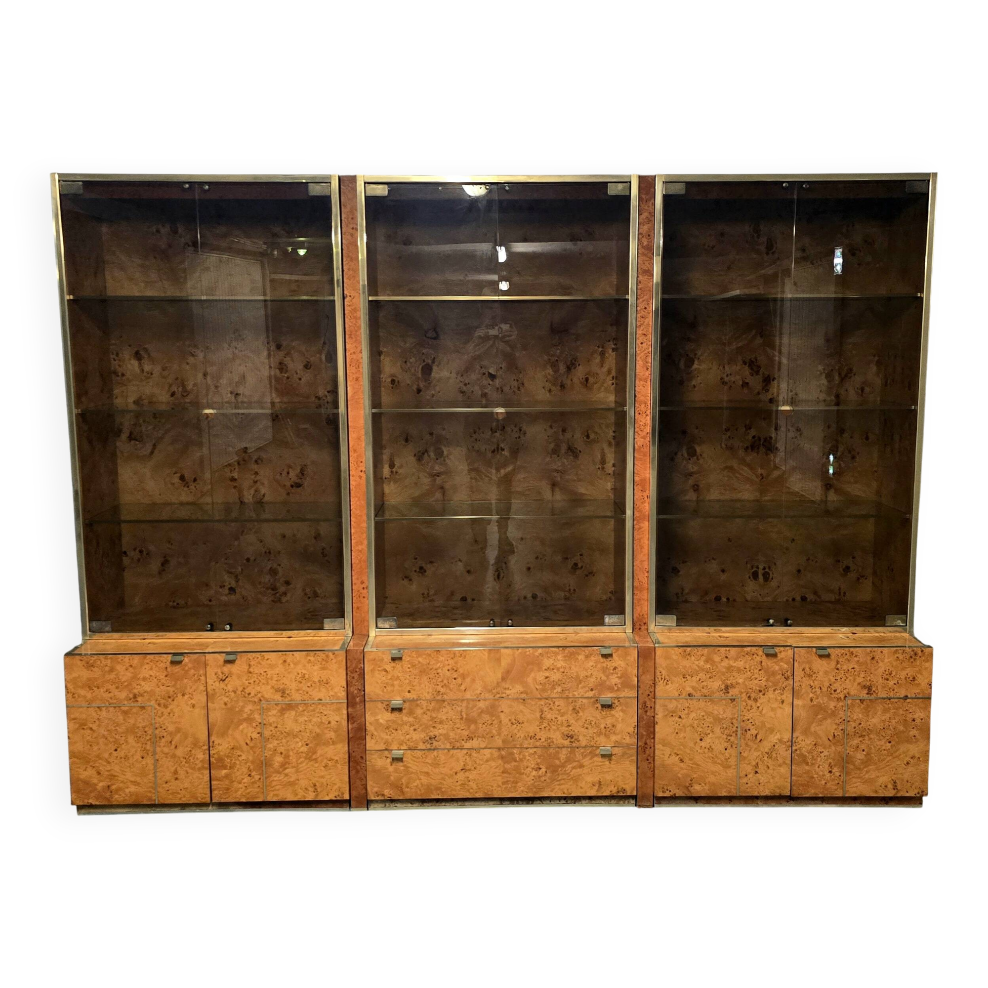 Display cabinet set designed by Jean-Claude Mahey for Roche Bobois 1970