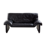 Two-seater leather sofa