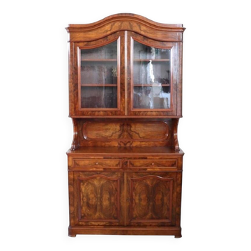 Antique Cupboard In Walnut Briar, Italy Mid 19th Century