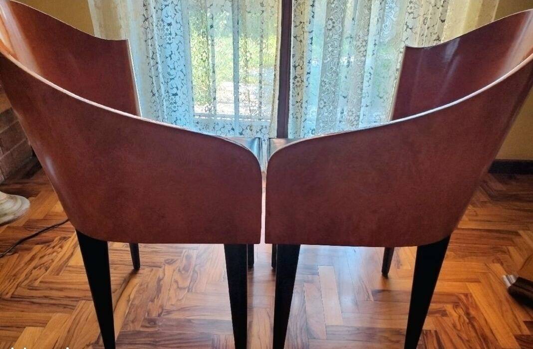 Toscana chairs designed by Piero Sartogo for Saporiti