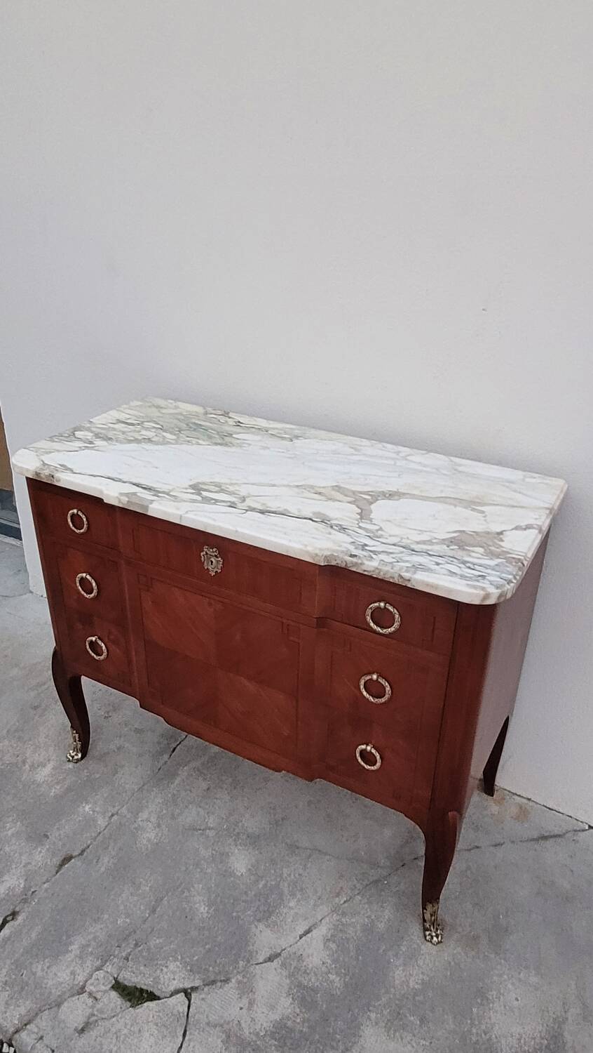 Louis XV Louis XVI rosewood commode, 19th century.