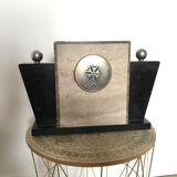 Marble art deco laying clock