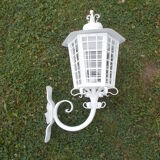 Pair of wrought iron lanterns