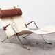Fauteuil lounge Preben Fabricius & Jorgen Kastholm Grasshopper pour Kill Germany 1967