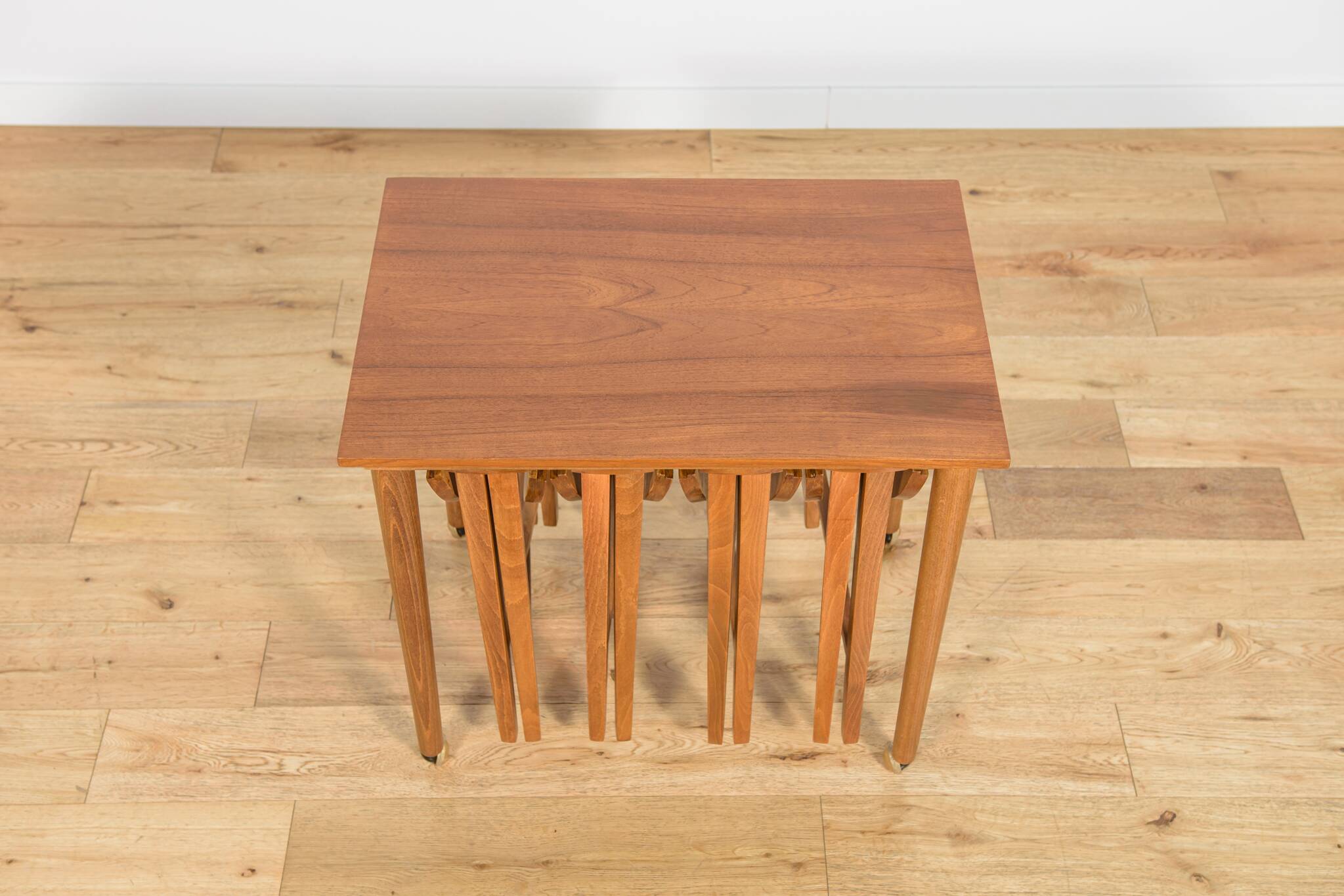Mid-century Danish nesting tables by Poul Hundevad for Novy Domov, Czechoslovakia, 1960s, set of 5