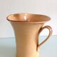 Pitcher in glazed ochre ceramic 50/60 years