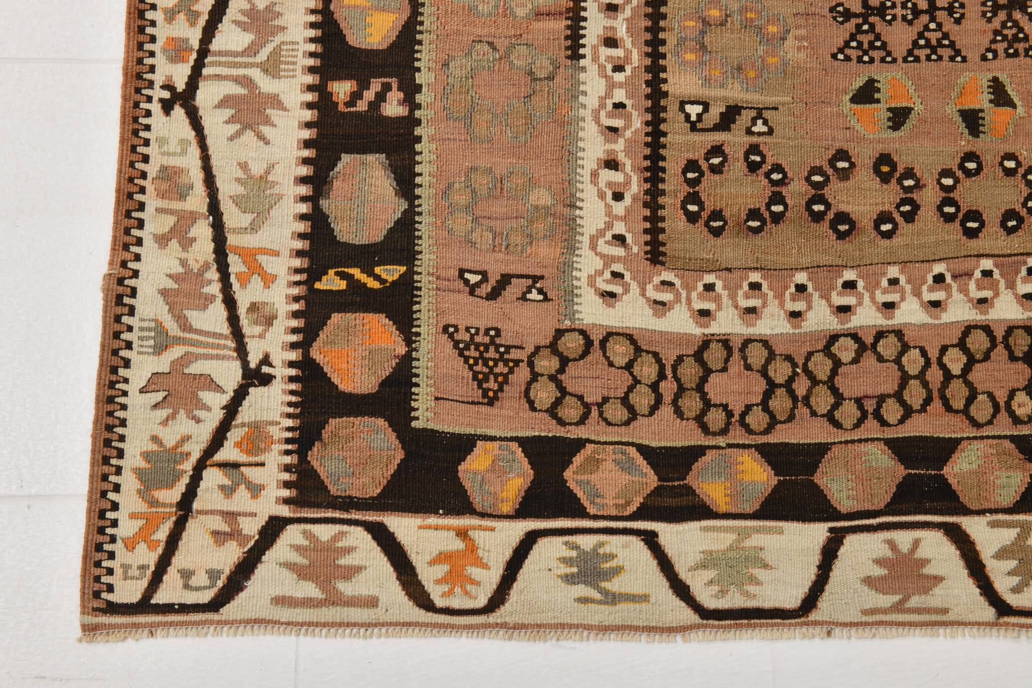 6x11 Kilim Large Area Turkish Kilim Rug,Luxury Vintage Kilim Rug,170x341 Cm