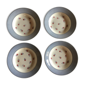 Set de 4 assiettes « Aix » vintage