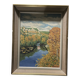 Old oil painting on canvas