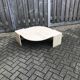 Beige marble coffee table by Roche Bobois, 1970s