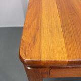 1960s Solid Teak Extendable Dining Table by Glostrup Mobelfabrik, Denmark
