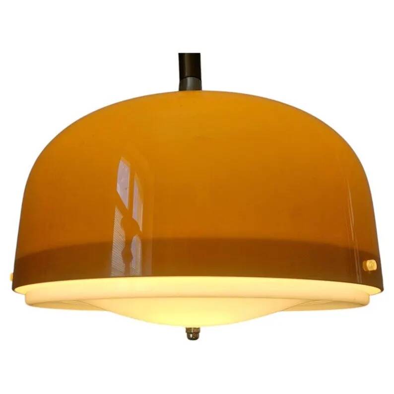 Rare Midcentury Pendant Meblo, designed by Harvey Guzzini, Italy, 1970s