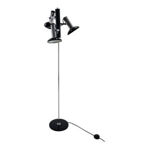 Lampadaire chromé à