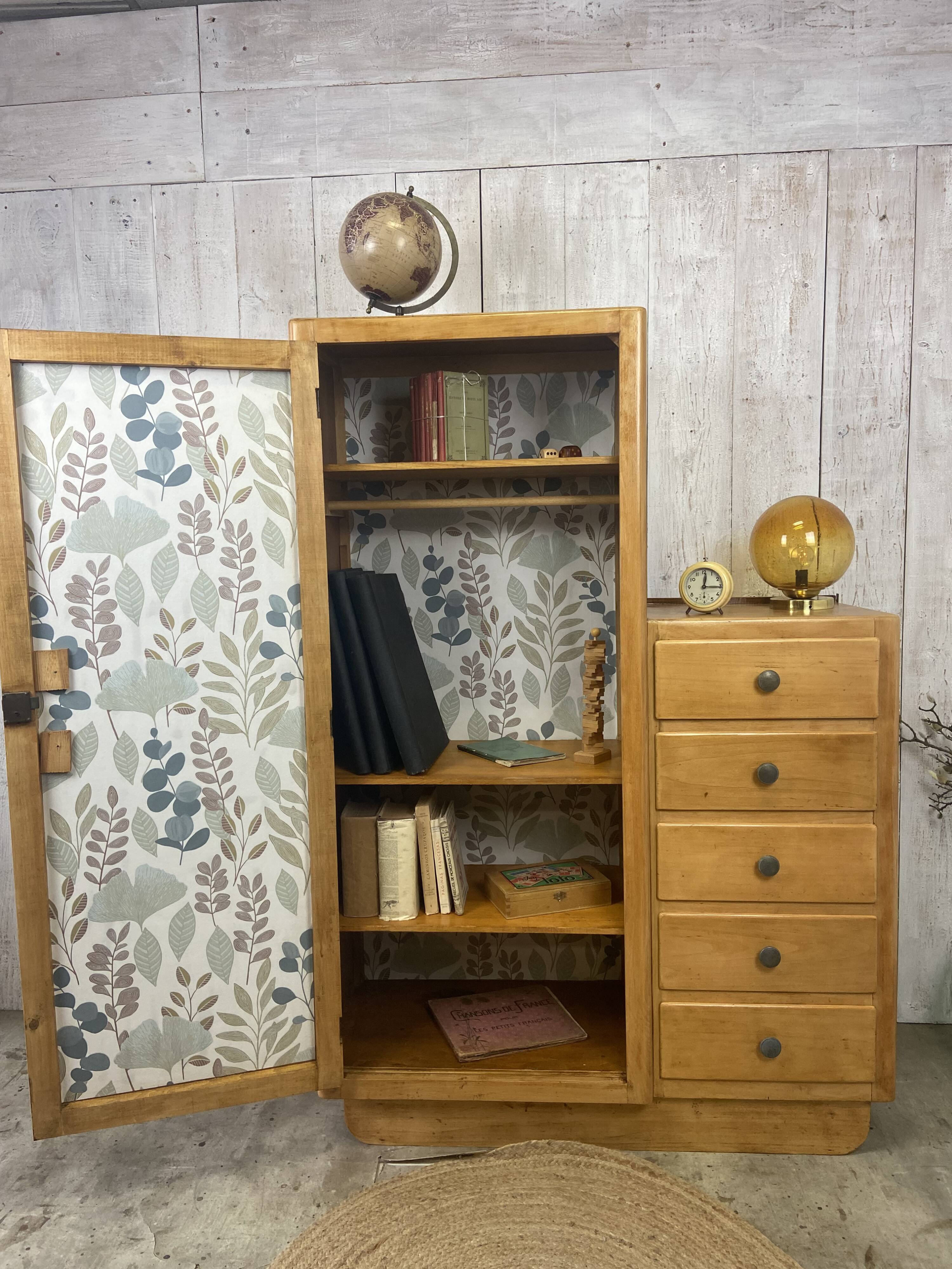 Asymmetrical wardrobe from the 1950s