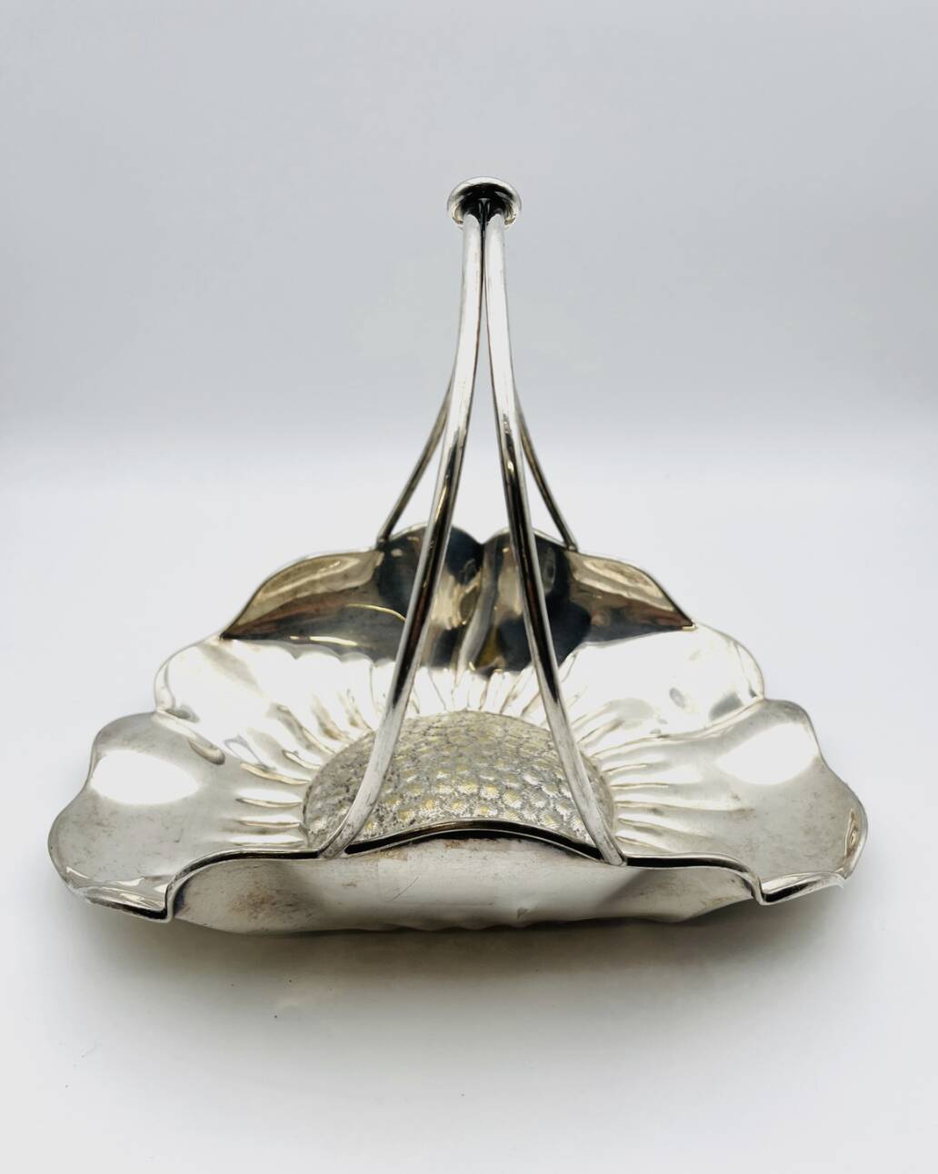 Egidio Broggi Milano silver-plated fruit bowl