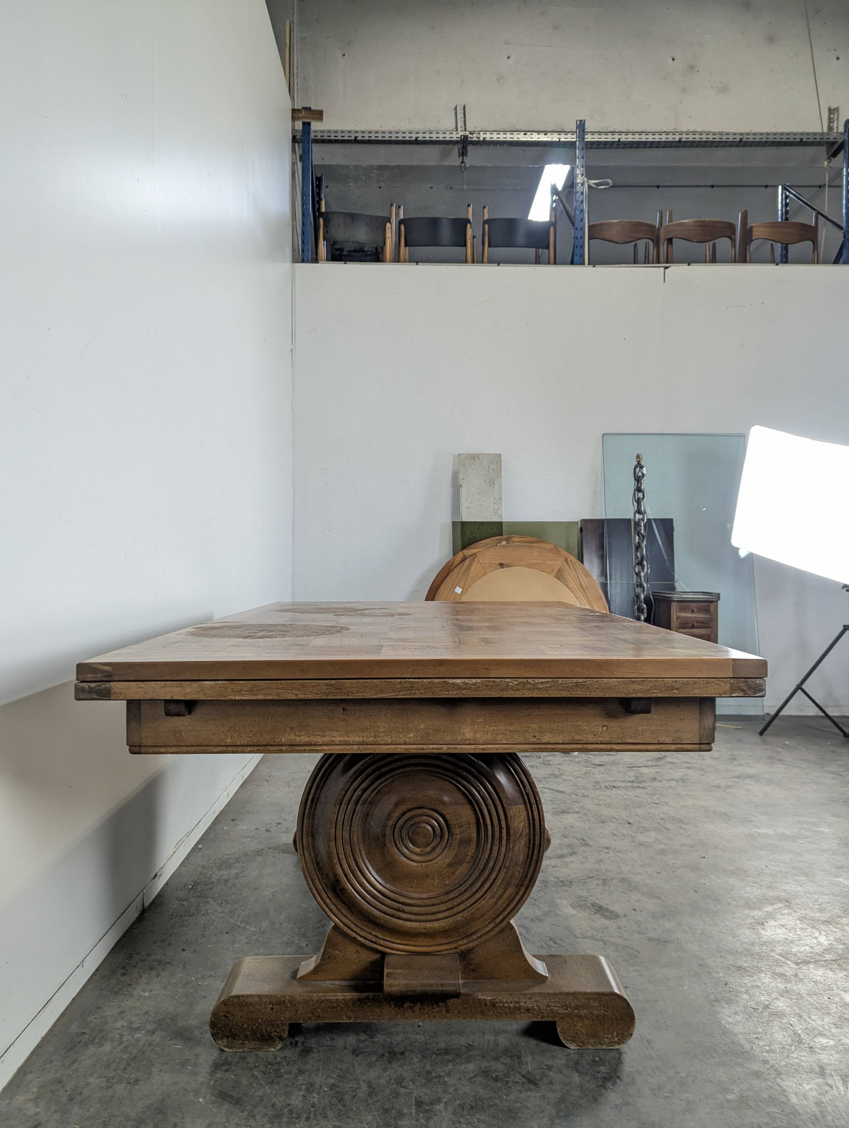 Table de salle à manger brutaliste de Charles Dudouyt