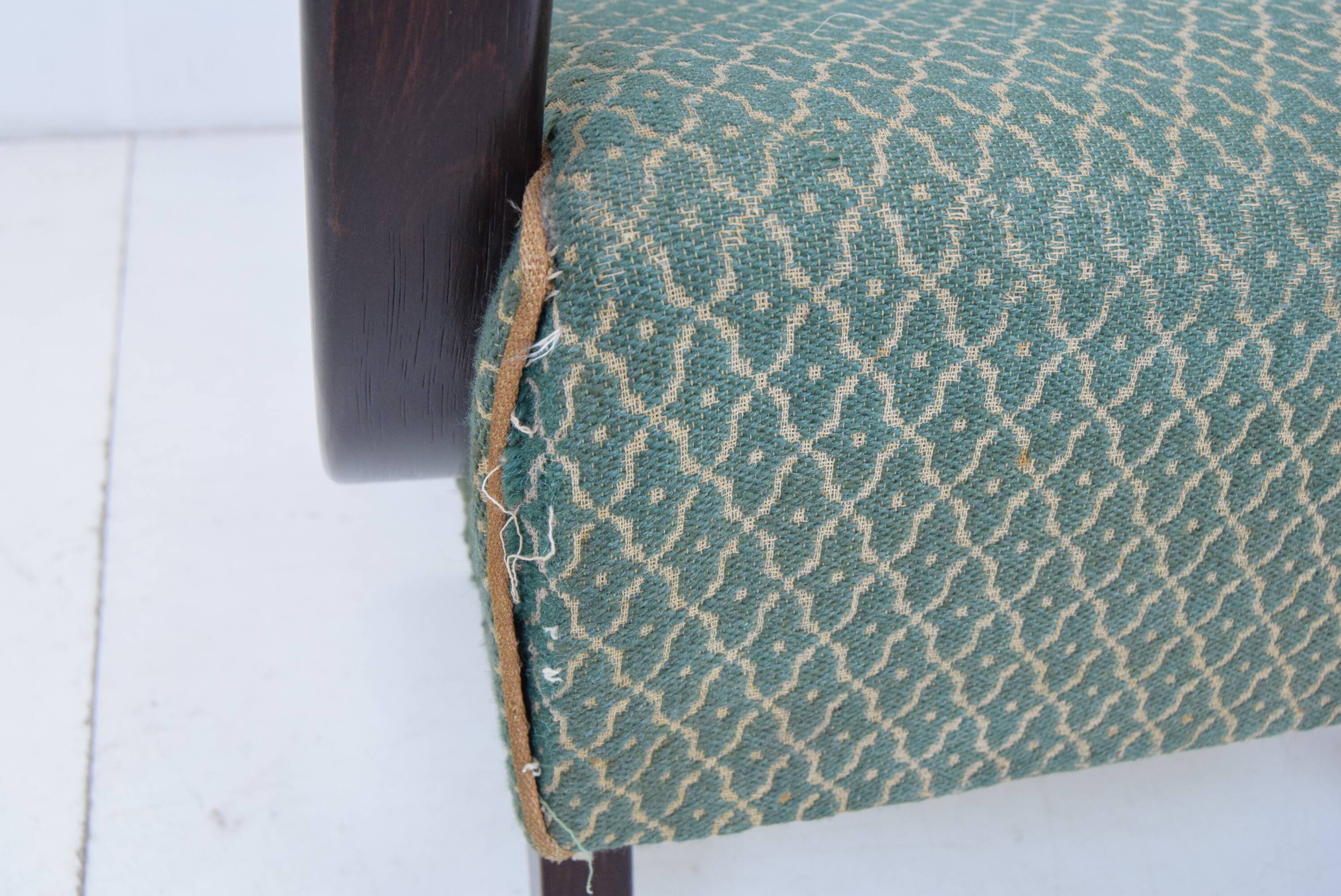 Mid-century Armchair,Designed by Jindrich Halabala,1950's.