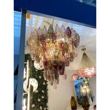 Contemporary Mid-Centyry Modern "Poliedri" Murano Glas Chandelier