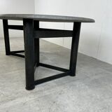 Oval dining table 1970s