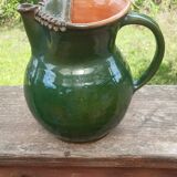 Pichet en terre cuite vernissée milieu XXème