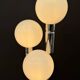 Opaline and chrome lamp, Italy 1970