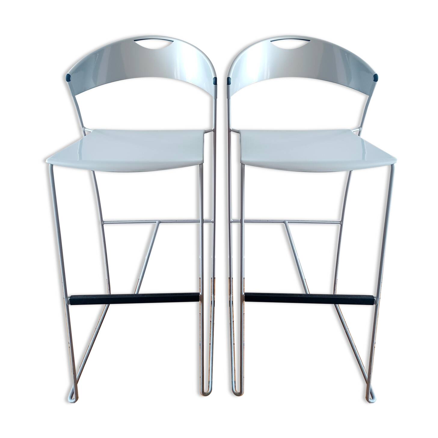 2 tabourets de bar, modèle Juliette par Cerruti Baleri