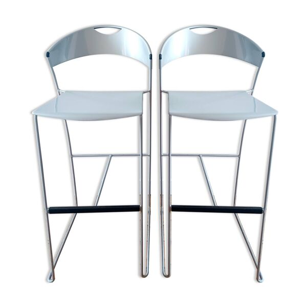 2 tabourets de bar, modèle Juliette par Cerruti Baleri