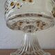60s crystal glass footed bowl
