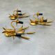 3 wall lamps ear of wheat golden foliage