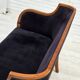 1950s, Danish art deco 2-seater sofa, ash wood, furniture velour.