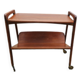 Opal kleinmobel 1960 teak rolling magazine rack