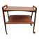 Rolling magazine rack in opal teak by Kleinmobel, 1960