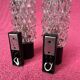 PAIR OF ARLUS WALL LIGHTS 1960-70 BLACK AND GOLD METAL SUPPORTS WITH DIFFUSERS
