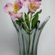 Vintage smoky grey Murano glass vase