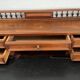 19th century walnut stepped desk