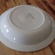 Plat creux Digouin Sarreguemines modèle "Ciboulette" ø27 cm