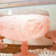 Pink Dessert Service Old Pink Glass Ice cream cups Pink Dish Cup
