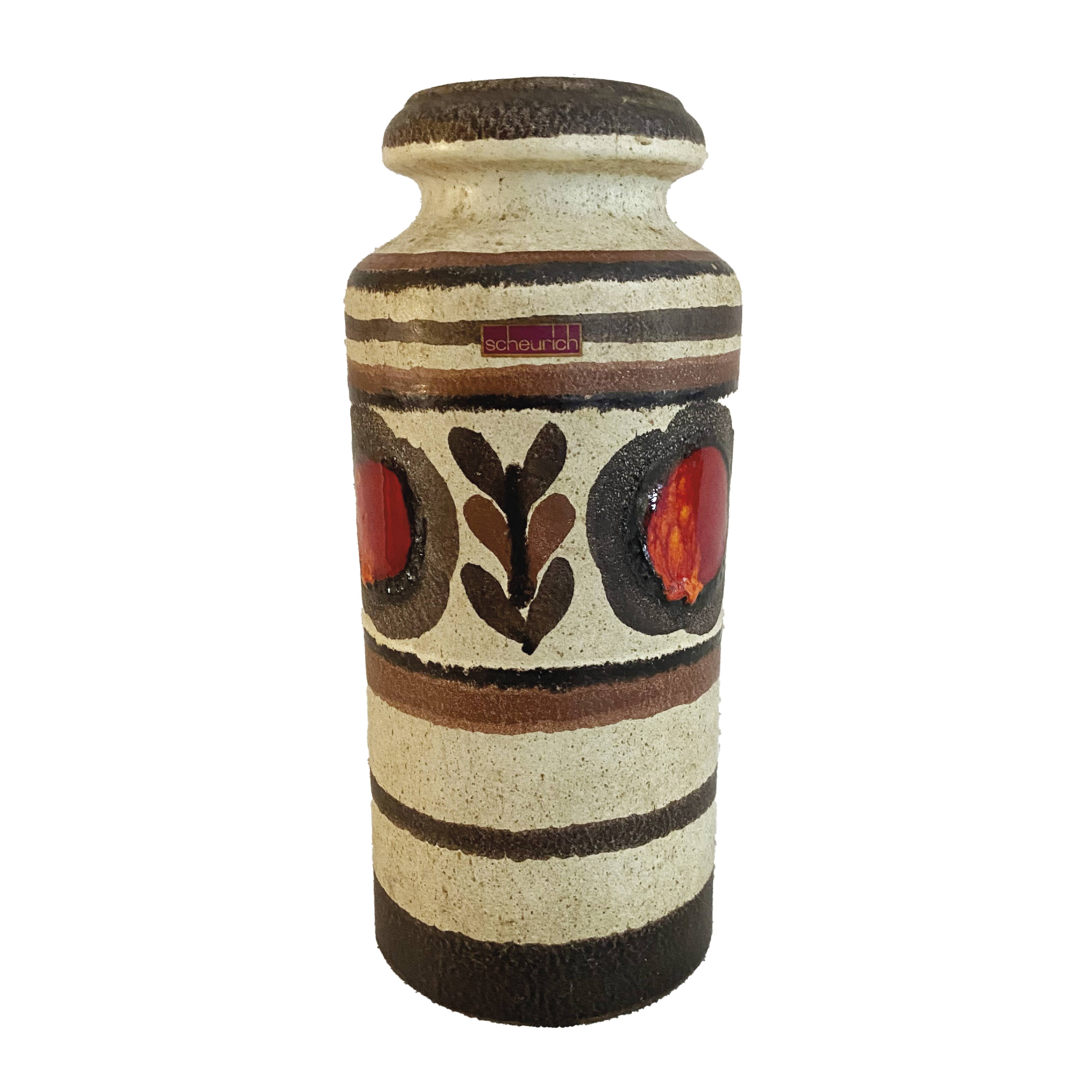 Vintage Scheurich vase in ceramic West Germany / 1960s