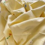 Antique hand-embroidered tablecloth - 10 place settings - 165x200 cm - Linen