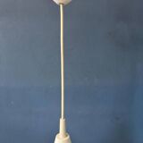 Suspension vintage blanche brillante style chapeau de sorcière de l'ère spatiale