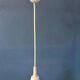 Vintage white gloss space age witch hat pendant light