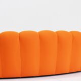 Canapé bulle courbé Roche Bobois orange