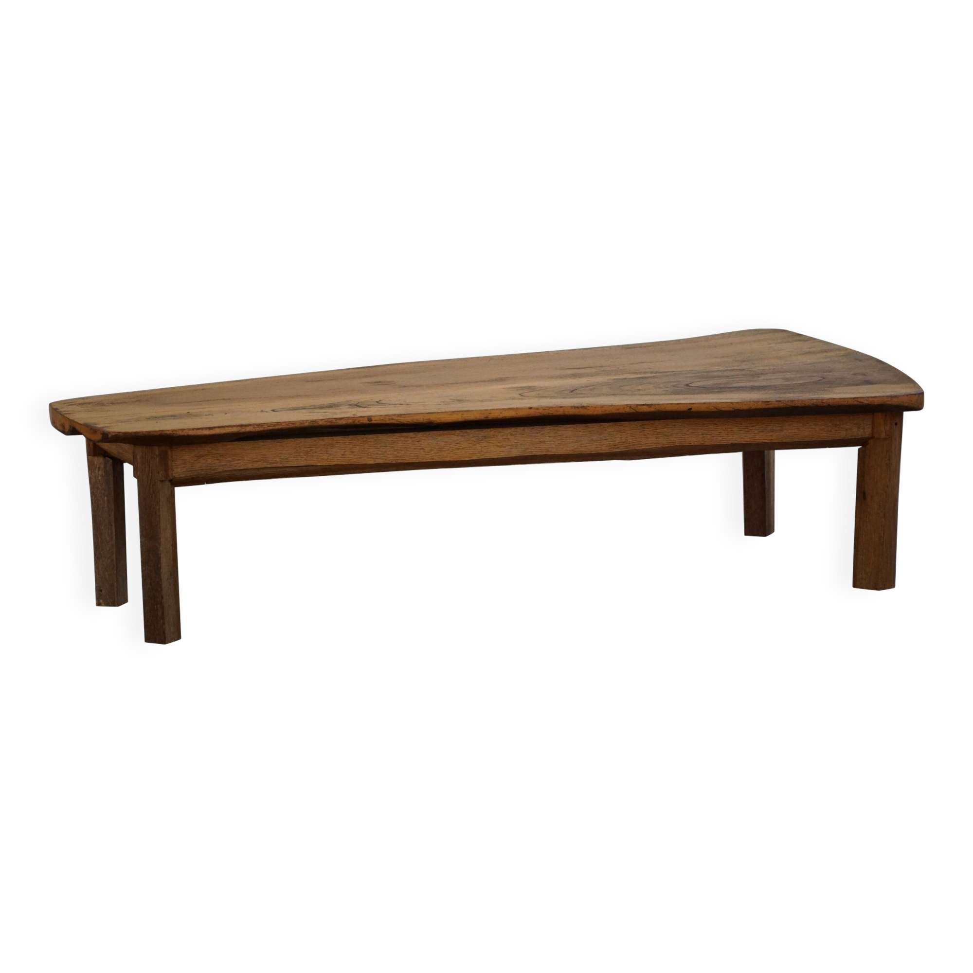 Mid-century organic Scandinavian coffee table, wabi-sabi style, made in the 1960s.