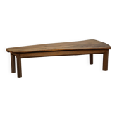 Table basse scandinave organique en bois du milieu du siècle, style wabi sabi, fabriquée dans les années 1960